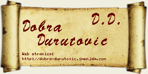 Dobra Durutović vizit kartica